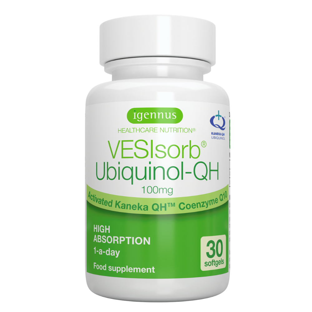 VESIsorb® Ubiquinol-QH Premium Coenzyme Q10 100mg, 30-90 Softgels