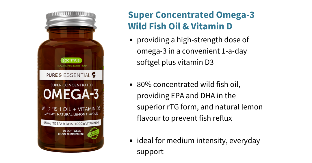 Omega-3 wild fish oil and Vitamin D3