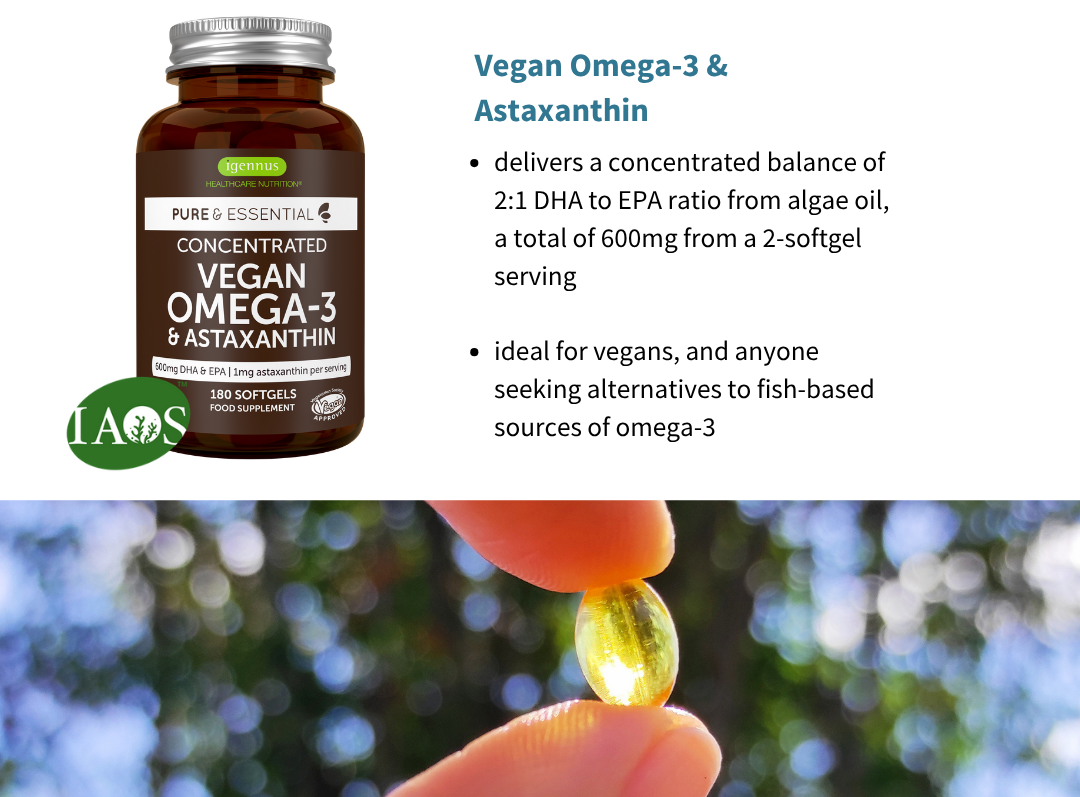 Vegan Omega-3 and Astaxanthin